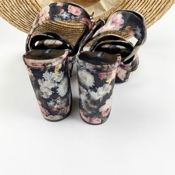 Parker & Sky floral platforms heel sandals size 7 - Picture 5 of 6